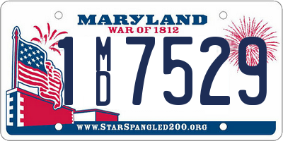 MD license plate 1MD7529