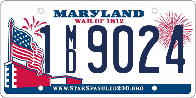 MD license plate 1MD9024
