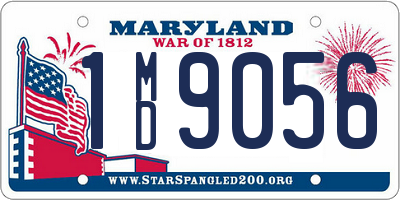 MD license plate 1MD9056