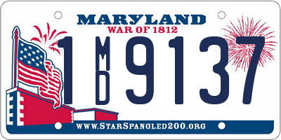 MD license plate 1MD9137