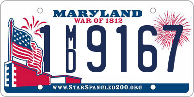 MD license plate 1MD9167