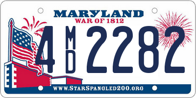 MD license plate 4MD2282