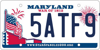 MD license plate 5ATF97