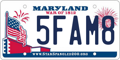 MD license plate 5FAM81