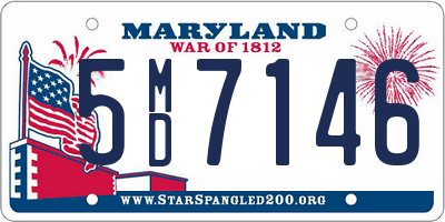 MD license plate 5MD7146