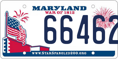 MD license plate 66462