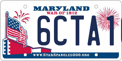 MD license plate 6CTA10