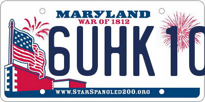 MD license plate 6UHK101
