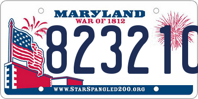 MD license plate 82321CA