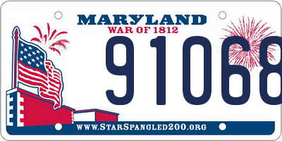 MD license plate 91068