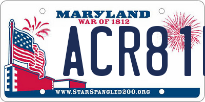 MD license plate ACR81D