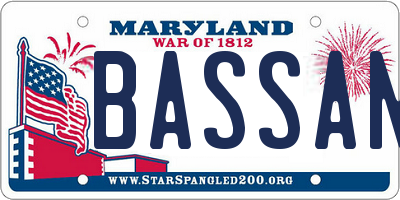MD license plate BASSAN3