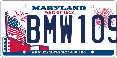 MD license plate BMW1093