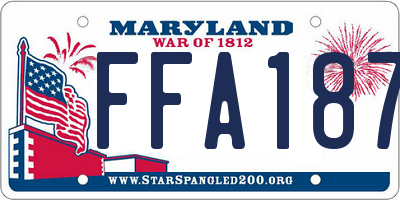 MD license plate FFA1875