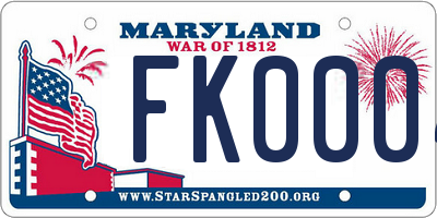 MD license plate FK0004