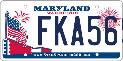 MD license plate FKA569