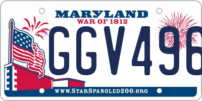 MD license plate GGV4967