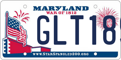 MD license plate GLT189