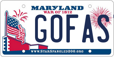 MD license plate GOFAST