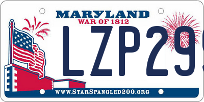 MD license plate LZP299