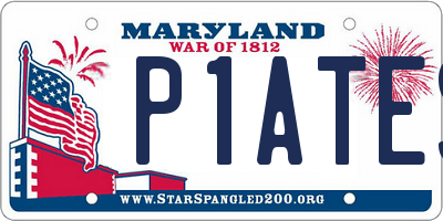 MD license plate P1ATES