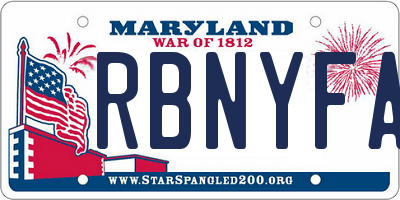 MD license plate RBNYFAN