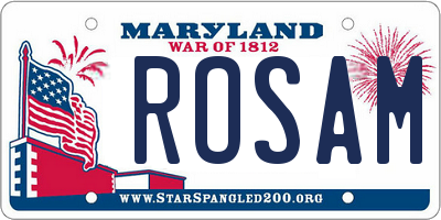 MD license plate ROSAMI