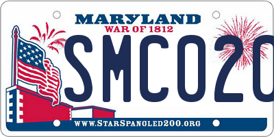 MD license plate SMC0206