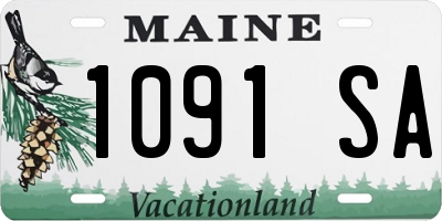 ME license plate 1091SA