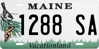 ME license plate 1288SA