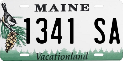 ME license plate 1341SA