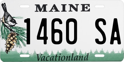 ME license plate 1460SA