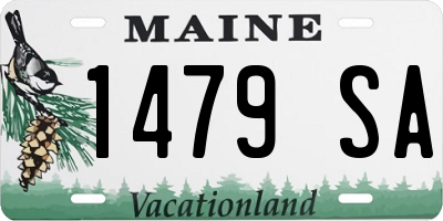 ME license plate 1479SA