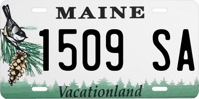 ME license plate 1509SA