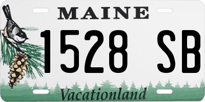ME license plate 1528SB