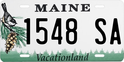 ME license plate 1548SA