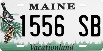 ME license plate 1556SB