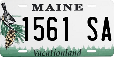 ME license plate 1561SA