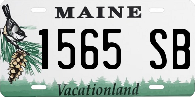 ME license plate 1565SB