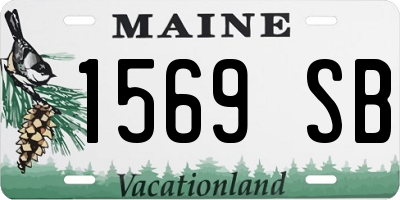ME license plate 1569SB
