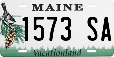 ME license plate 1573SA