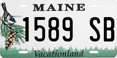 ME license plate 1589SB