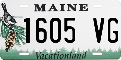 ME license plate 1605VG