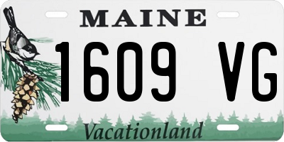 ME license plate 1609VG