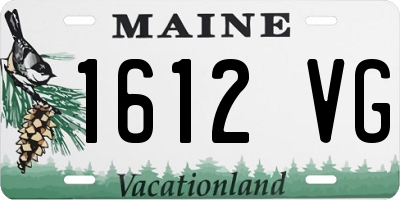 ME license plate 1612VG