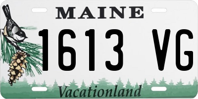 ME license plate 1613VG