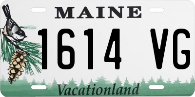 ME license plate 1614VG
