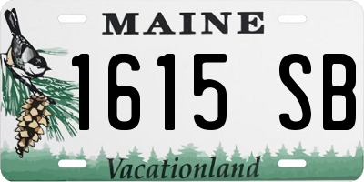 ME license plate 1615SB