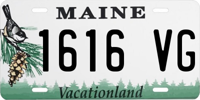 ME license plate 1616VG