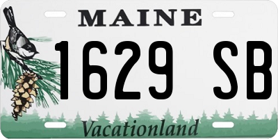 ME license plate 1629SB